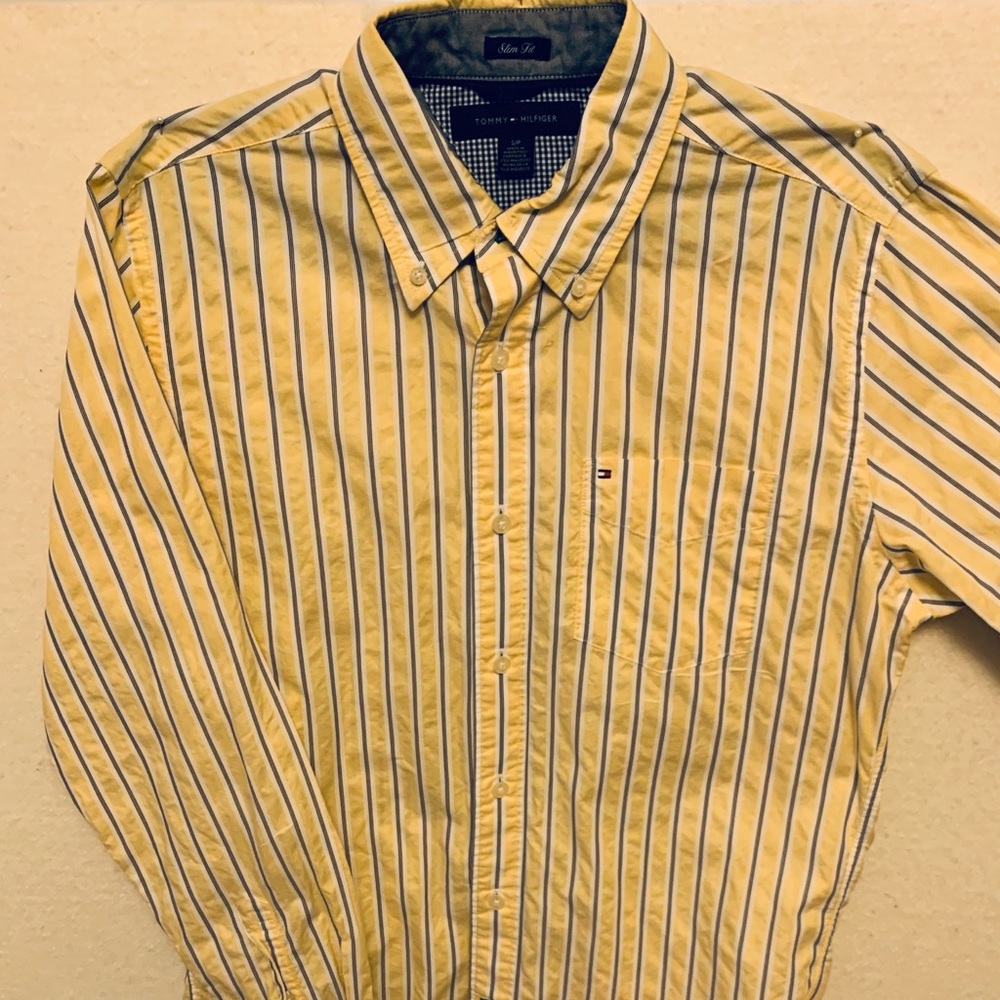 Tommy Hilfiger Yellow Button Down
